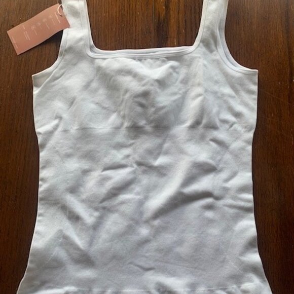 Large White Tummy Control Tank - Picture 4 of 4